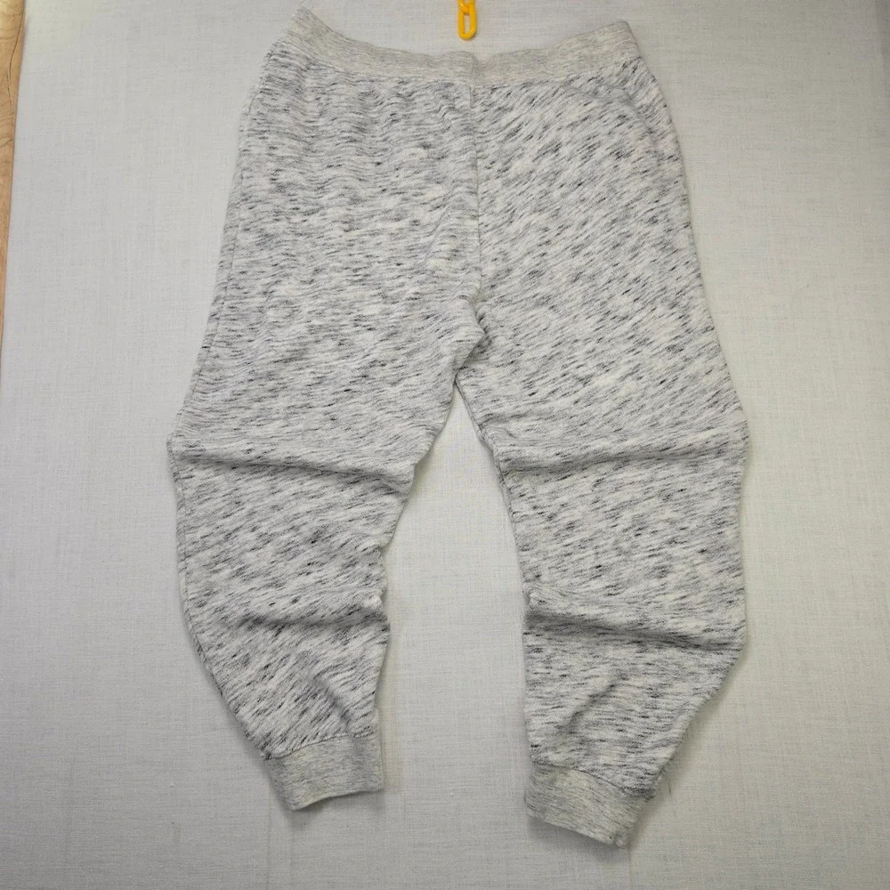J Crew Vintage Fleece Joggers Size Large Men's Grey Sweatpants Marl‎ Cozy Comfy